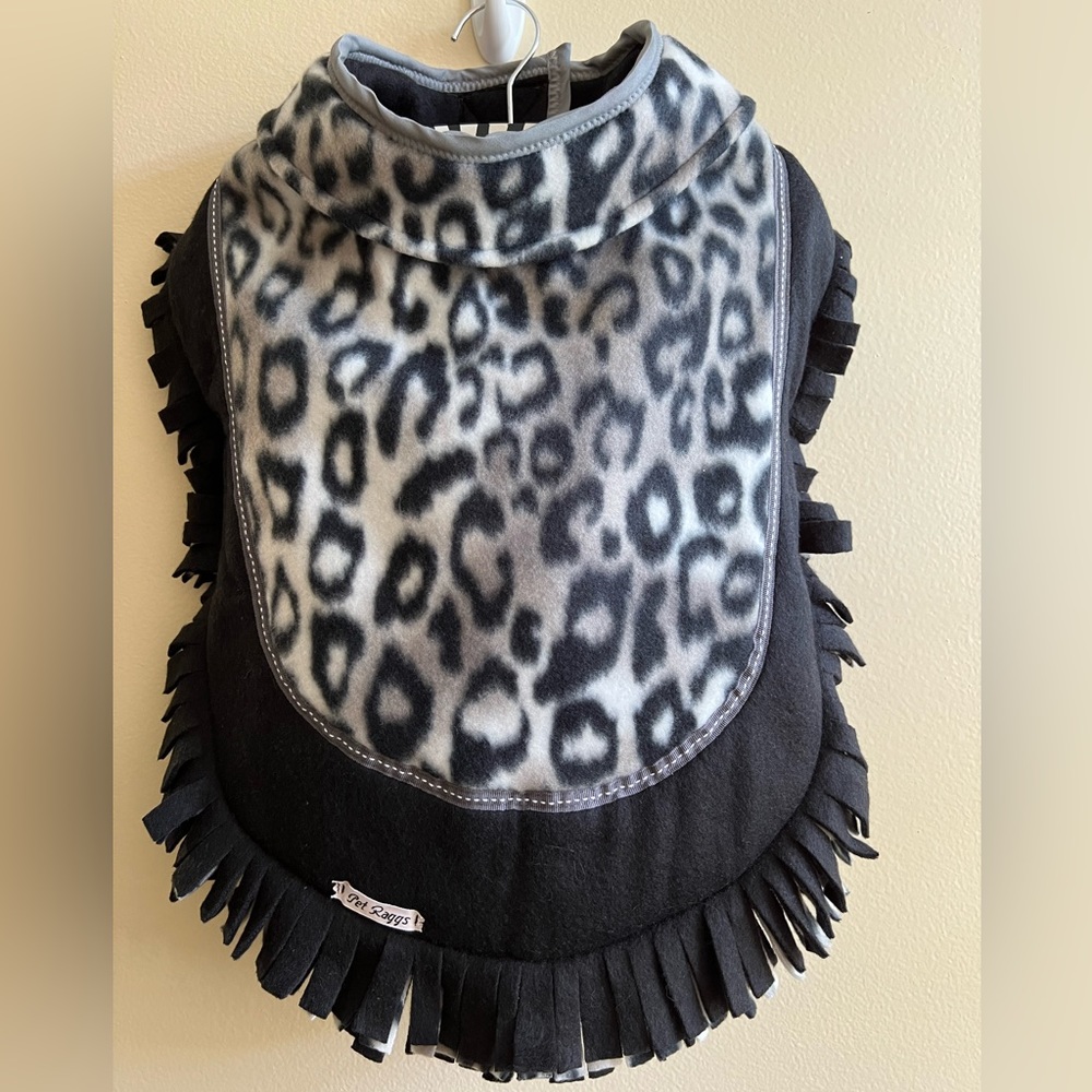 Designer Handmade Fleece Jacket with Collar
